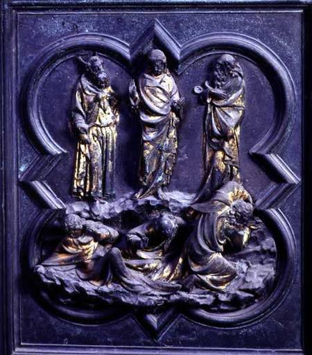 The Transfiguration, ninth panel of the North Doors of the Baptistery of San Giovanni von Lorenzo Ghiberti