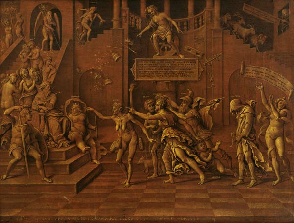 Allegory of Slander or, Allegory of Fortune von Lorenzo Leonbruno