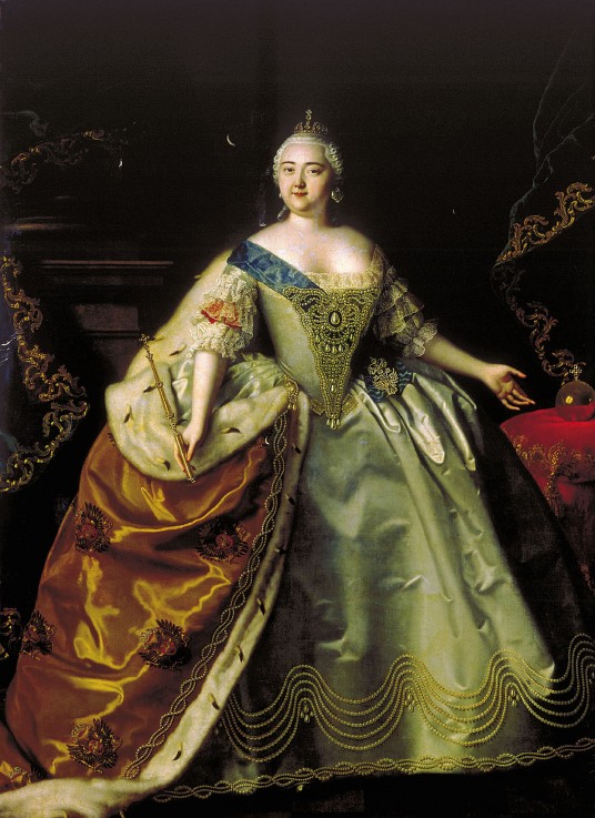 Porträt der Kaiserin Elisabeth (1709-1762) von Louis Caravaque