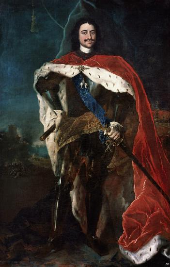 Porträt des Kaisers Peter I. des Grossen (1672-1725)