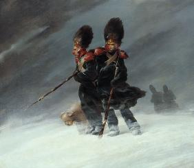 Grenadiere im Schnee 1834