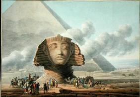 View of the Head of the Sphinx and the Pyramid of Khafre c.1790 (or