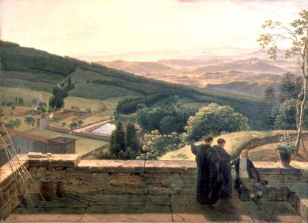 View of Vallombrosa, near Florence von Louis Gauffier