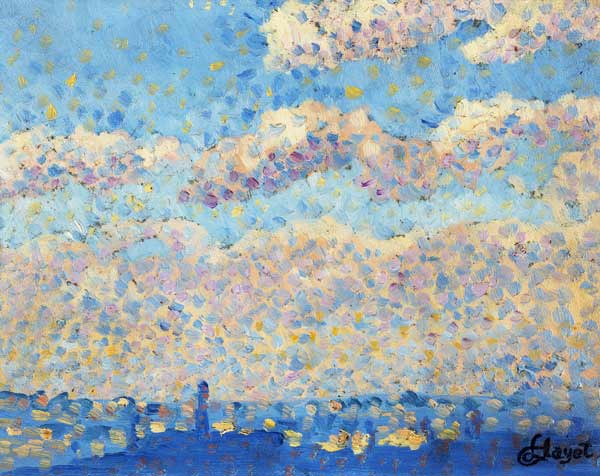 Sky over the city (oil on canvas)  von Louis Hayet