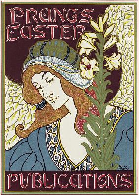 Poster advertising Prang's Easter Publications 1896