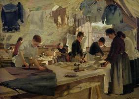 Ironing Workshop in Trouville, 1888 (oil on canvas) 15th