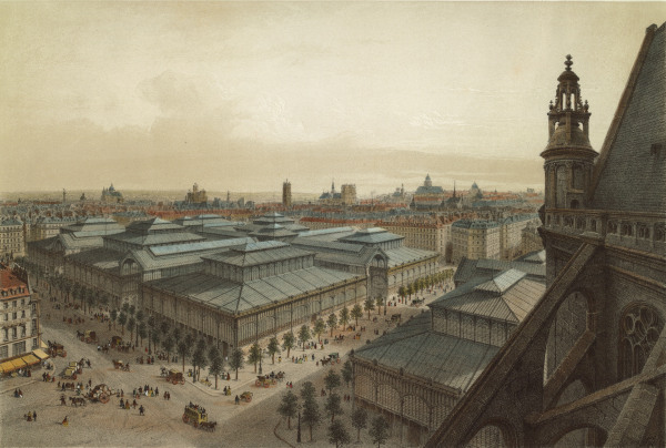 Paris, Les Halles von Louis Jules Arnout