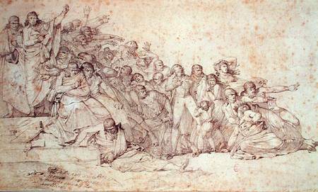 Massacre of the Patriots at the Champ de Mars von Louis Lafitte
