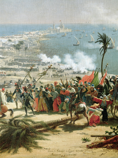The Battle of Aboukir, 25th July 1799 von Louis Lejeune