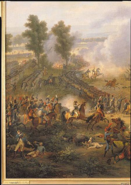 The Battle of Marengo, detail of Napoleon Bonaparte (1769-1821) and his Major von Louis Lejeune