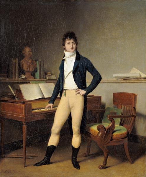 Bildnis des Komponisten Francois Boieldieu (1775-1834). von Louis-Léopold Boilly