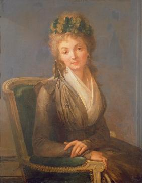 Porträt von Lucile Desmoulins, geb. Duplessis (1770-1794) 1794