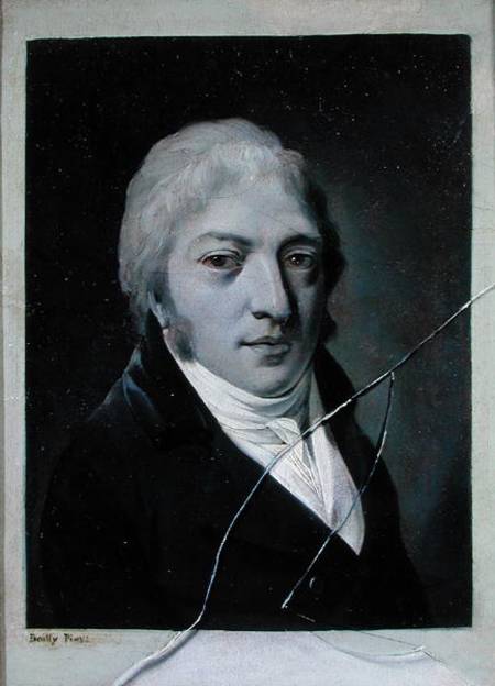 Self Portrait with Broken Glass von Louis-Léopold Boilly