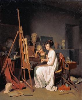 Im Atelier des Malers 1800