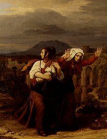 Römische Bäuerinnen auf der Flucht. 1831