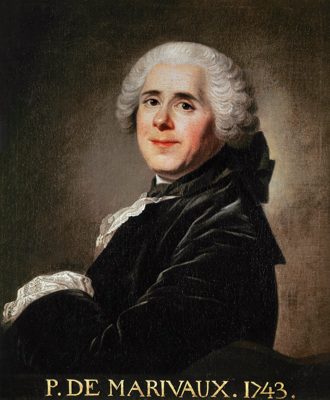 Portrait of Pierre Carlet de Chamblain de Marivaux (1688-1763) von Louis Michel van Loo