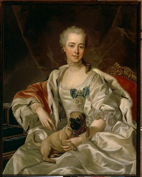 Bildnis der Fürstin E.D.Golizyn von Louis Michel van Loo