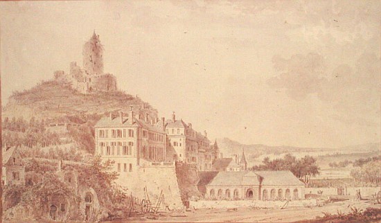 Chateau de La Roche-Guyon von Louis-Nicolas de Lespinasse