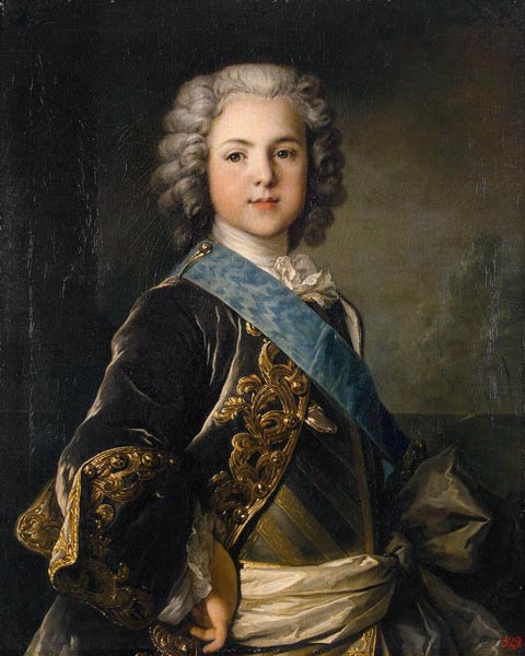 Ludwig XV. als Dauphin von Frankreich von Louis Tocqué