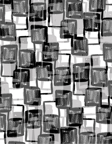 Monochrome Squares von  Louisa  Hereford