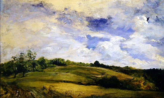 Landscape and clouds von Louis Antoine Leon Riesener