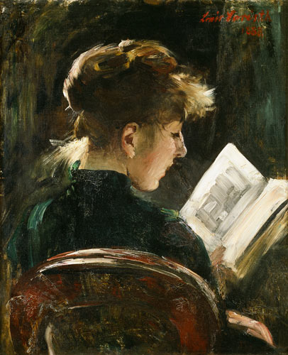 Lesendes Mädchen von Lovis Corinth