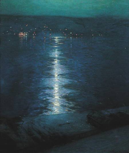 Moonlight on the River von Lowell Birge Harrison