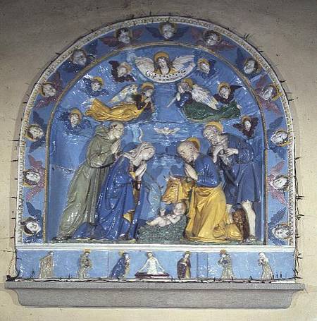 The Nativity, relief von Luca  della Robbia