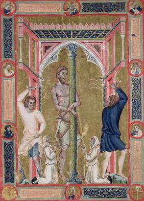 The Flagellation of Christ, from the Mariegola de la Scuola di San Giovanni Evangelista de Venise (v 18th