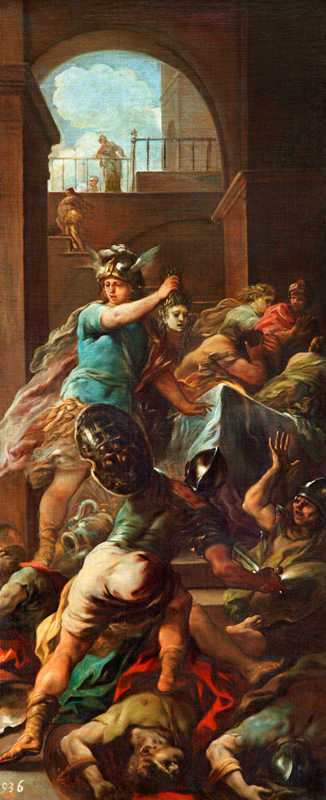 Perseus mit Haupt der Medusa von Luca Giordano