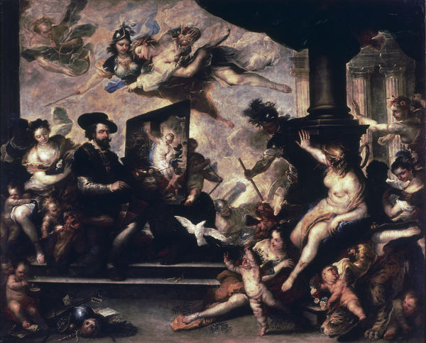 Rubens malt Allegorie / Luca Giordano von Luca Giordano