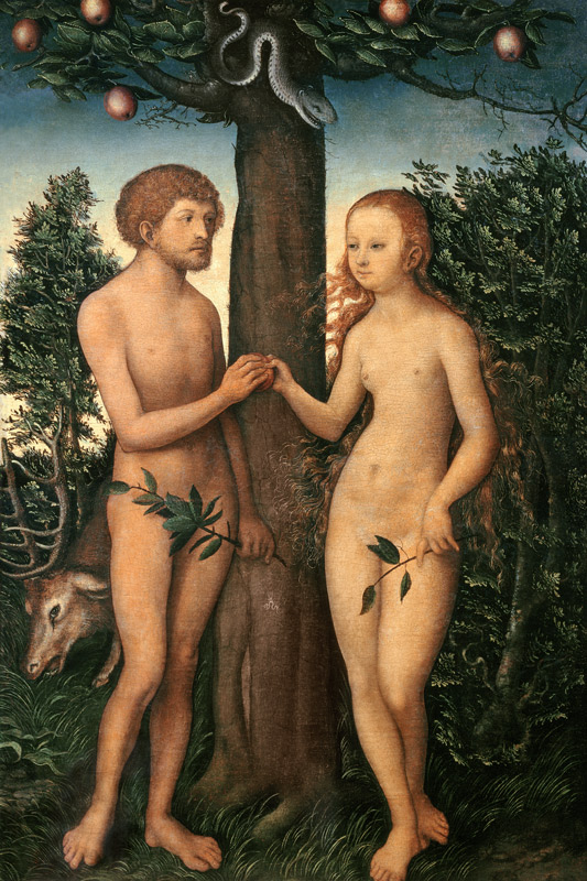 Adam and Eve von Lucas Cranach d. Ä.