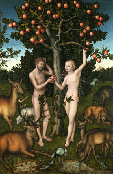 Adam und Eva von Lucas Cranach d. Ä.