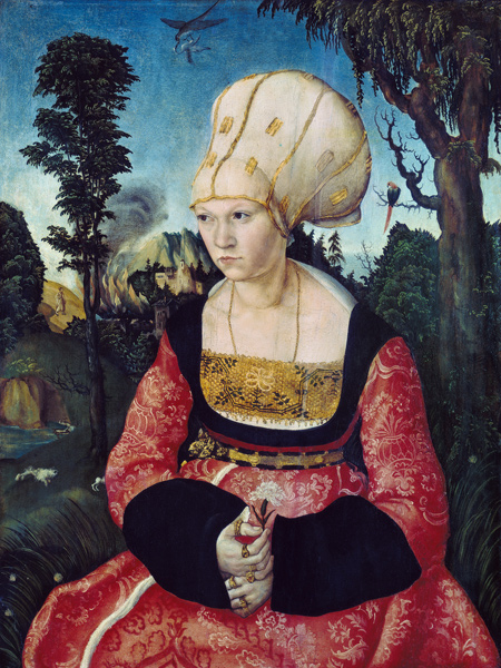 Bildnis der Gattin des DrCuspinian von Lucas Cranach d. Ä.
