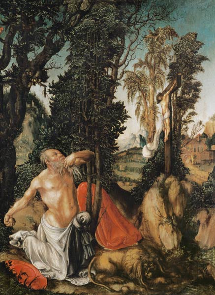 Der büßende hl. Hieronymus. von Lucas Cranach d. Ä.