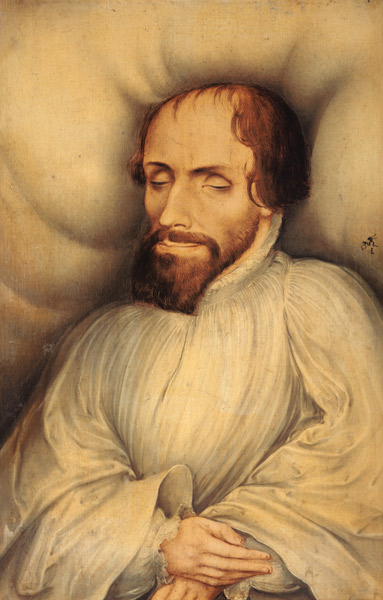 Philipp Melanchton auf dem Totenbett von Lucas Cranach d. Ä.