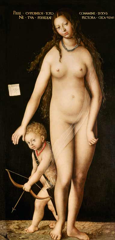 Venus and Cupid von Lucas Cranach d. Ä.