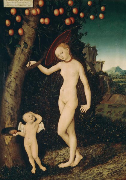 Venus und Amor als Honigdieb von Lucas Cranach d. Ä.