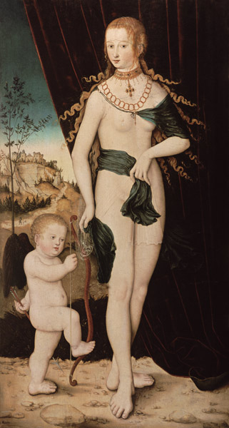Venus und Cupido. von Lucas Cranach d. Ä.