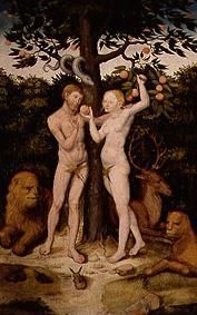 Adam und Eva. von Lucas Cranach d. Ä.