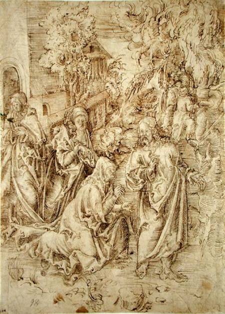Christ taking leave of his Mother von Lucas Cranach d. Ä.