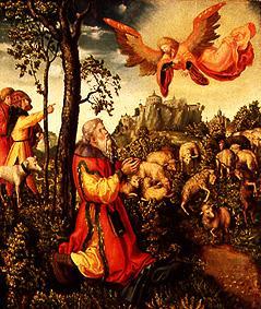 Der Engel erscheint dem hl. Joachim. von Lucas Cranach d. Ä.