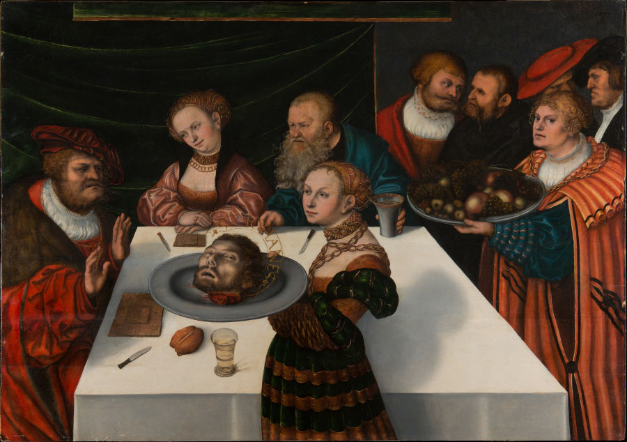 Gastmahl des Herodes von Lucas Cranach d. Ä.