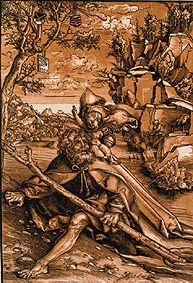 Der hl. Christophorus. von Lucas Cranach d. Ä.
