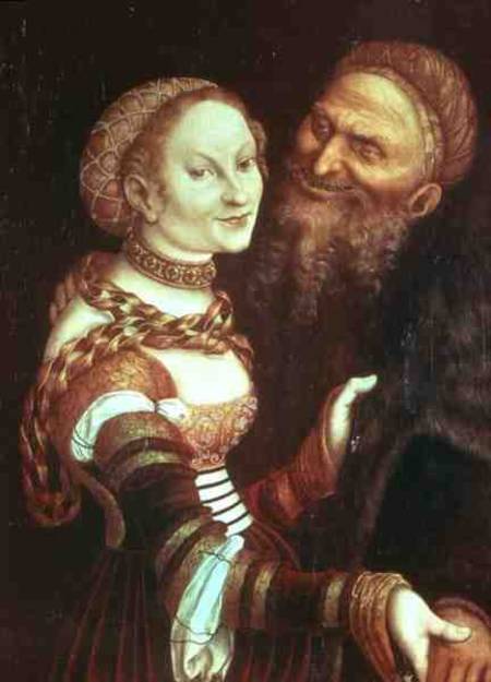 The Ill-Matched Lovers von Lucas Cranach d. Ä.