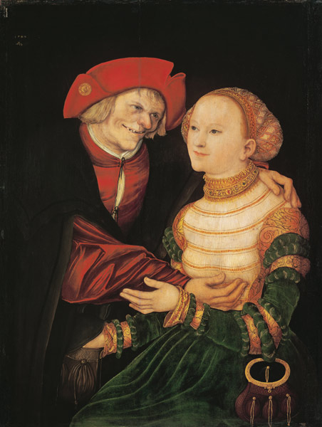 Das ungleiche Paar von Lucas Cranach d. Ä.