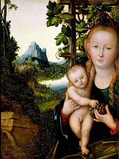 Madonna and Child, c.1525 von Lucas Cranach d. Ä.