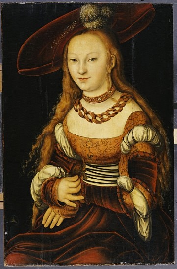 Portrait of a Young Lady, c.1350 von Lucas Cranach d. Ä.