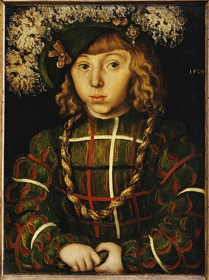 Portrait of Johann Friedrich, later Kurfuerst der Grossmuetige von Saschen von Lucas Cranach d. Ä.