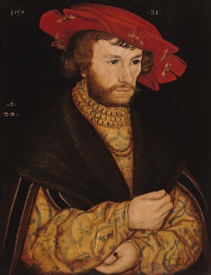 Junger Mann mit rotem Barett 1521